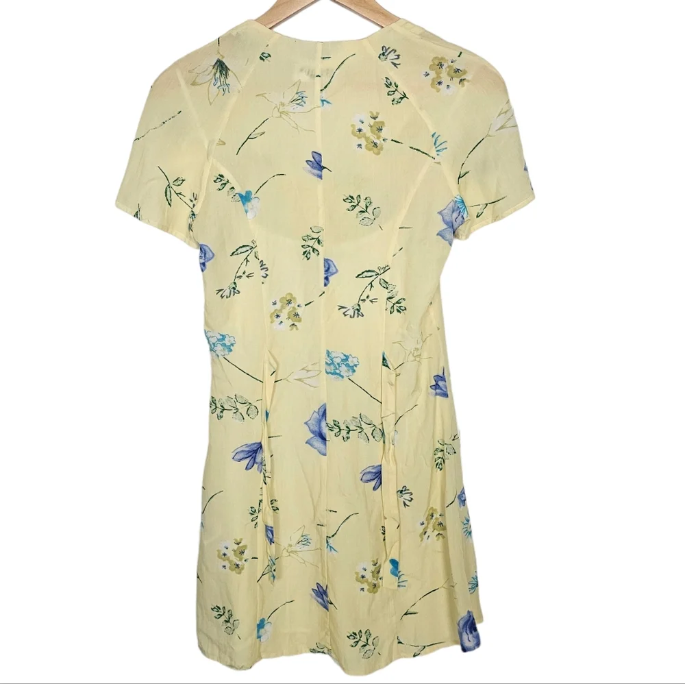 Rouje Renata Mini Dress Floral Button Lined Size 34 US 2_3